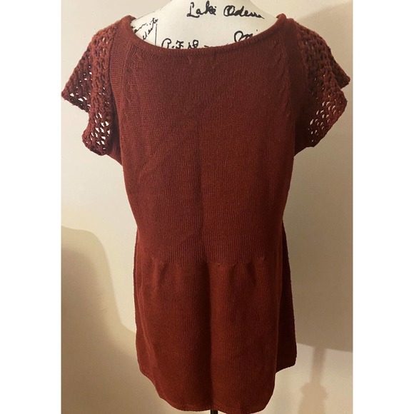 Women’s Hannah Sleeveless Boat Neck Maroon Sweater - Picture 8 of 9